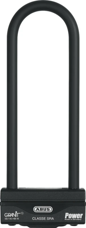 Image of ABUS Granit Power 58 Shackle Lock, black, Size 309mm for Men