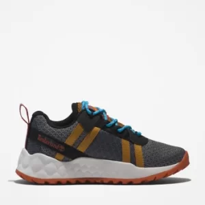 Image of Timberland Greenstride Solar Wave Trainer For Junior In Grey Grey Kids, Size 3.5
