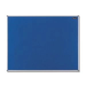 Nobo Basic 1800 x 1200mm Noticeboard with Blue Felt Surface and Aluminium Trim