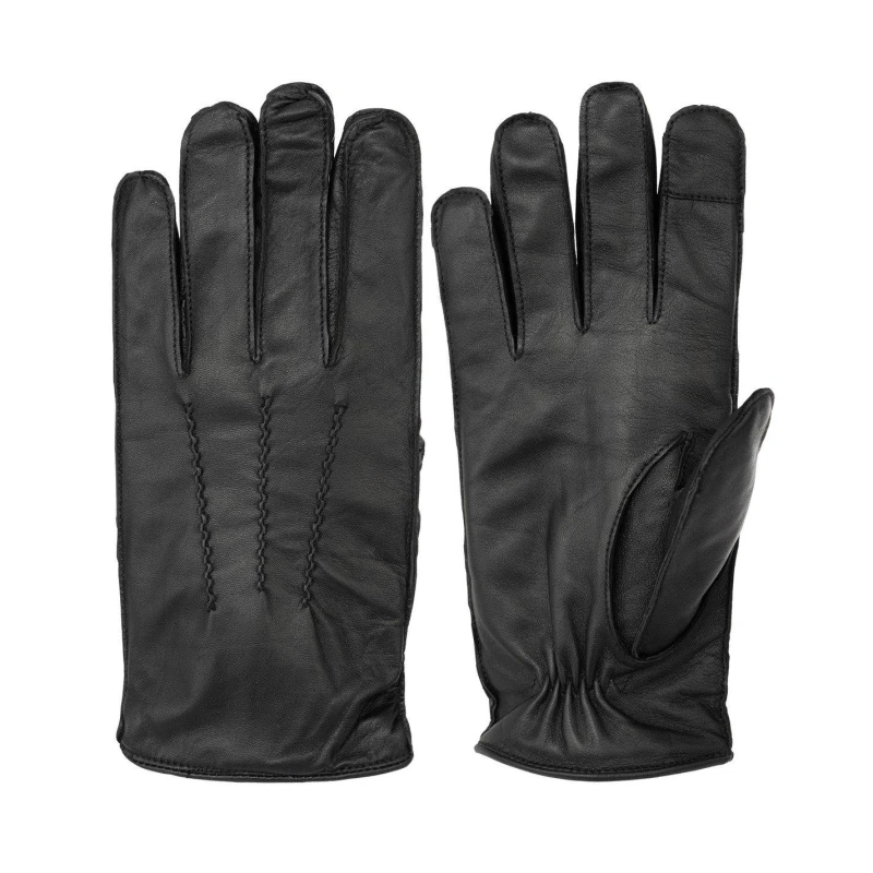 Image of Firetrap Leather Cashmere Lining Glove Sn54 - Black S
