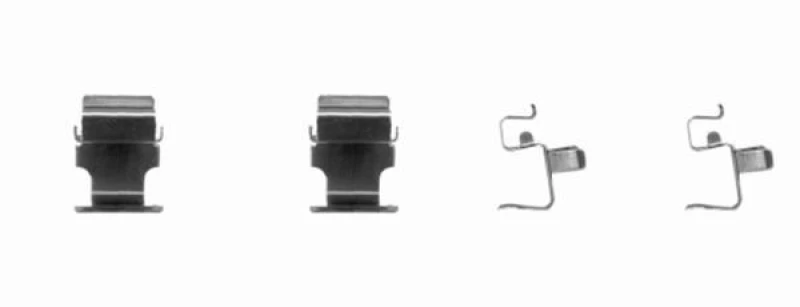Image of HELLA Brake pad fitting kit HELLA 8DZ 355 204-091