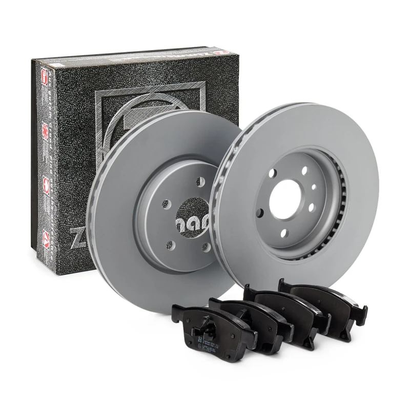 Image of ZIMMERMANN Brake discs and pads set ZIMMERMANN 640.4244.00