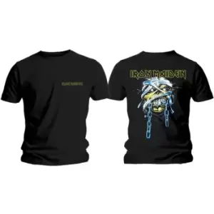 image of Iron Maiden - Powerslave Head & Logo Mens XX-Large T-Shirt - Black