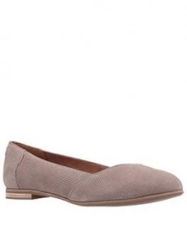 Toms Toms Julie Ballerina, Taupe, Size 7, Women