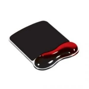 image of Kensington 62402 Duo Gel Mouse Pad Wave Red And Smoke