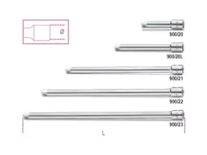 image of Beta Tools 900/20 1/4" Square Drive Extension Bar 50mm 009000818