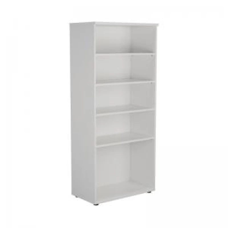 Image of First 4 Shelf Wooden Bookcase 800x450x1800mm White KF803737