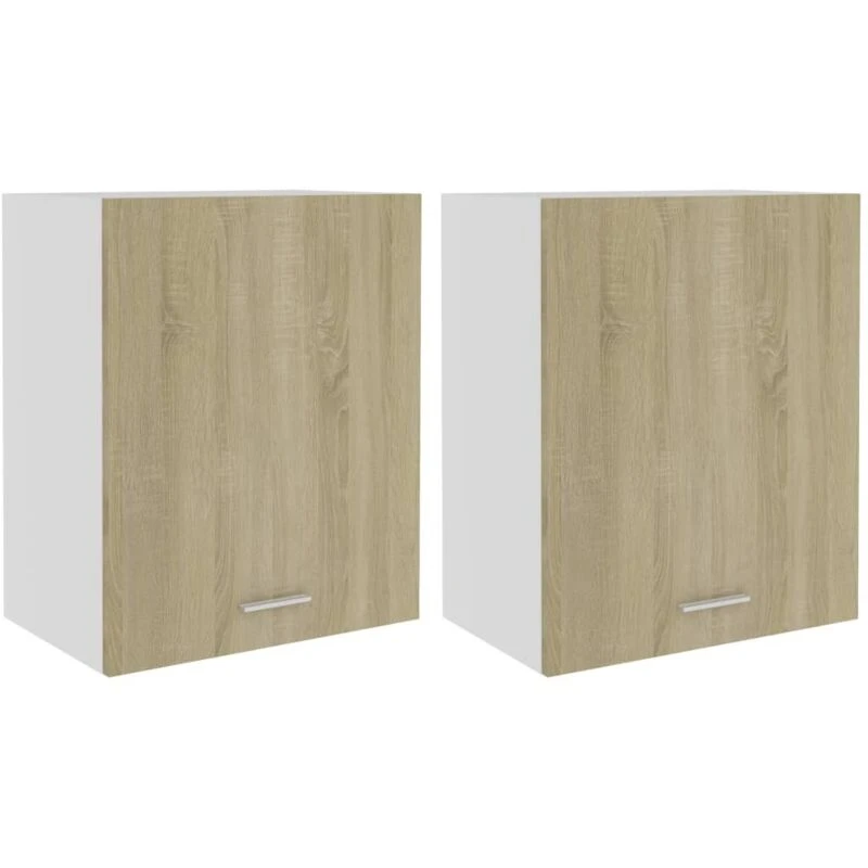 Image of VIDAXL Hanging Cabinets 2 pcs Sonoma Oak 50x31x60cm Engineered Wood Vidaxl 8720286168066