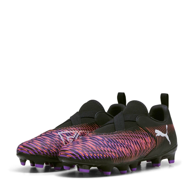 Image of Puma Unisex Kids Future Match Firm Ground Football Boots - Black Unisex C10