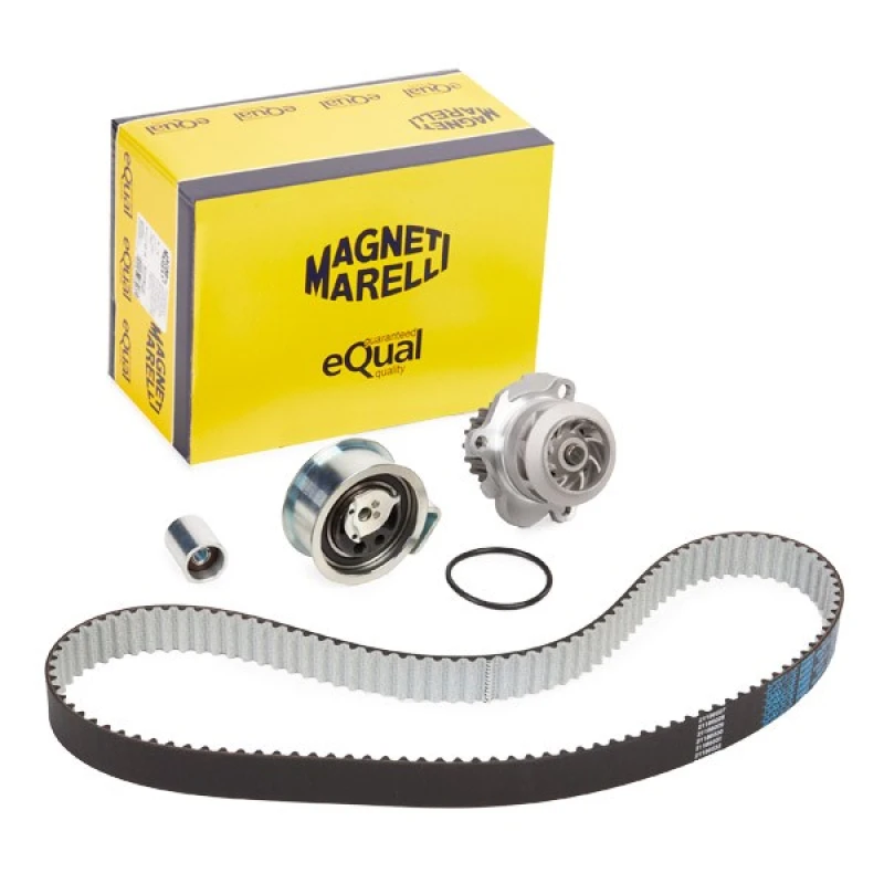 Image of MAGNETI MARELLI 132011160039 Water Pump + Timing Belt Kit Number of Teeth: 120 Water Pump & Timing Belt Kit (3096)