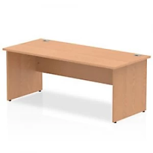 image of Impulse Panel End 1800 Rectangle Desk Oak