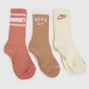 Image of Nike Natural Kids Crew 3 Pack
