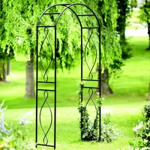 image of Panacea Curve Metal Garden Arch 7'5 x 32