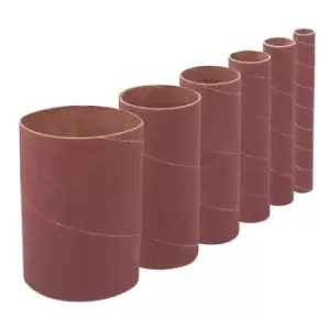 Image of Silverline 114mm Bobbin Sleeves Set 6pce - 114mm 80 Grit