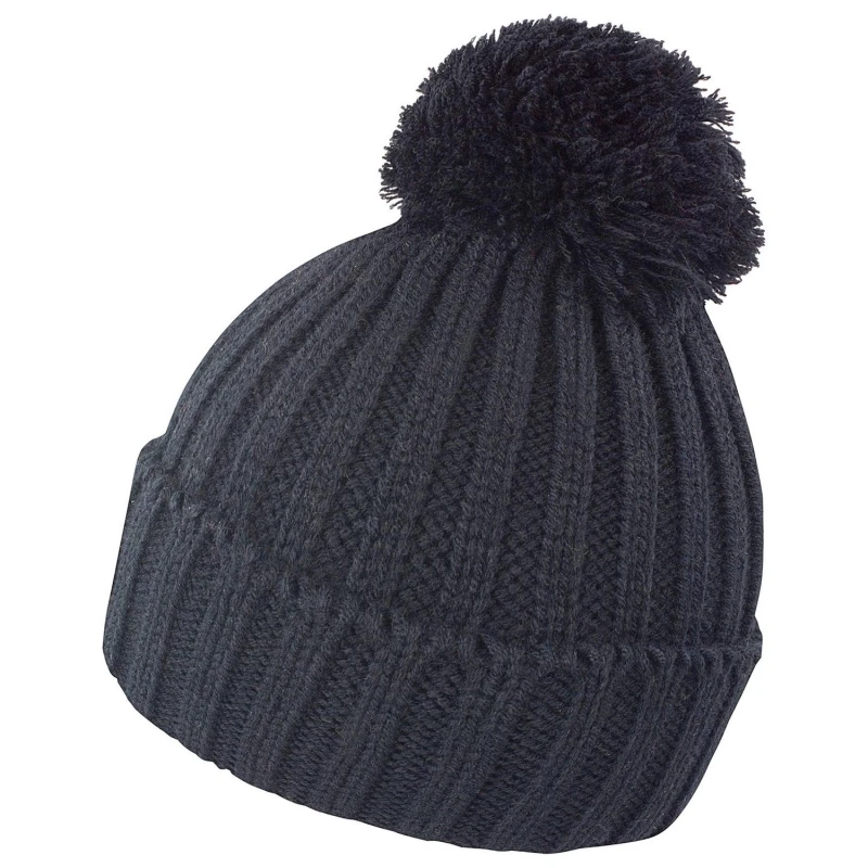 Image of Result Result Men HDi Quest Knitted Beanie in Black One Size Male 5063527478191