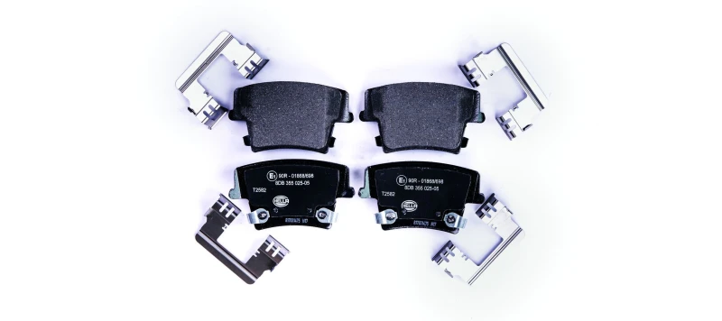 Image of HELLA Brake pad set HELLA 8DB 355 025-051