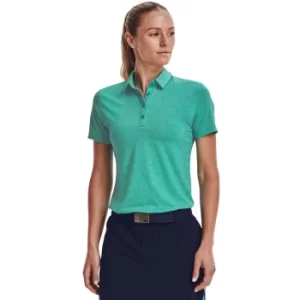 image of Under Armour Womens Zinger Short Sleeve Polo Neptune Green M