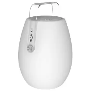 Image of Portable garden lamp Barrel white 1 bulb 32cm