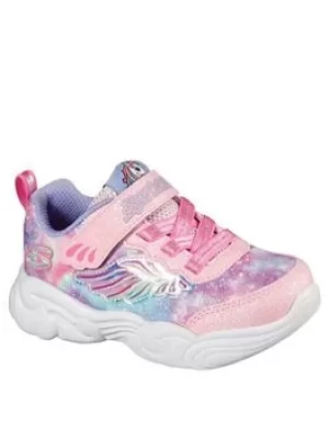 Image of Skechers SKECHERS UNICORN STORM TODDLER GIRLS TRAINERS, Pink, Size 4 Younger