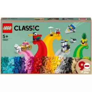 image of LEGO Classic: 90 Years of Play Bricks Iconic Models Set (11021)