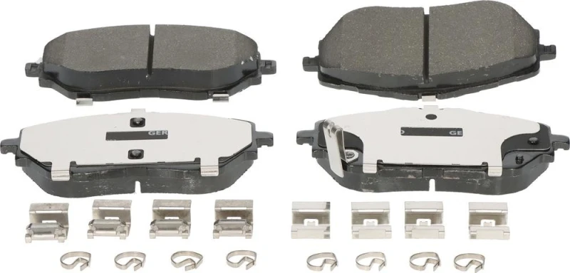 Image of MAPCO 106083 Brake pad set Front Axle, with acoustic wear warning, with accessories, with anti-squeak plate Brake Pad Set,disc brake (402)
