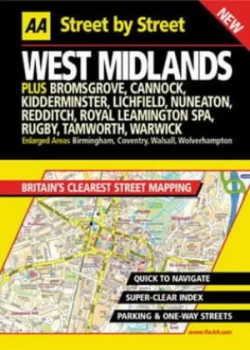 Image of Aa Street by Street West Midlands Hardback