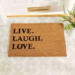 image of Artsy Doormats Live Laugh Love Doormat