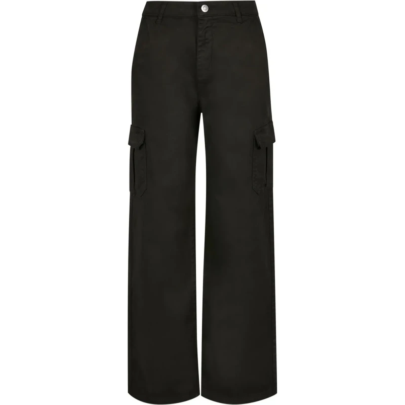 Image of Urban Classics Womens high waist cargo Trousers Urban Classics Noir Female 30