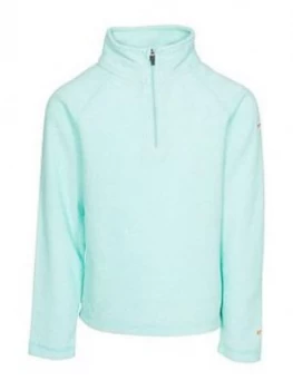 image of Trespass Girls Meadow 1/2 Zip Fleece - Turquoise