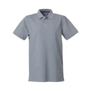 image of Clique Mens Premium Polo Shirt (M) (Grey Melange)