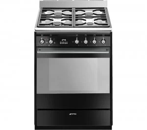 Image of SUK61MBL9 60cm Dual Fuel Cooker - Black & Stainless Steel