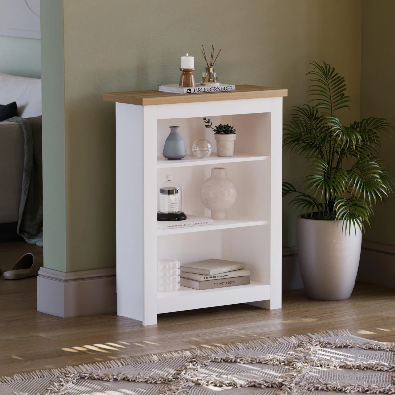 Image of Lassic Vida Designs Arlington 3 Tier Bookcase White unisex 3 Tier