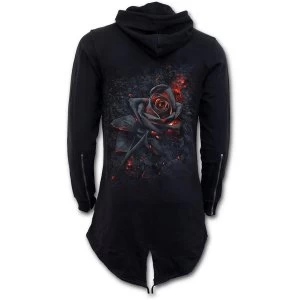 Image of Burnt Rose Womens XX-Large Fish Tail Full Zip Hoodie - Black