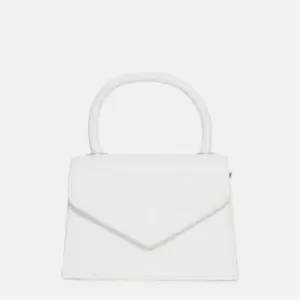 Missguided Mock Croc Mini Handbag - Cream