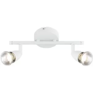 Netlighting Amalfi 2 Light Adjustable Spotlight Gloss White, GU10