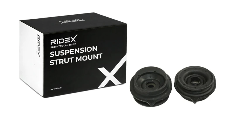Image of RIDEX 1180S0904 Top strut mount Front Axle, with ball bearing Suspension Strut Support Bearing (1180)