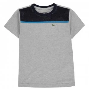 Lacoste Tee - Grey/Blue