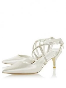 Image of Dune London Bridal Delicate Heeled Shoes - Ivory
