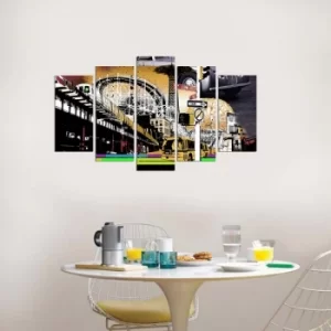 Image of 5PMX-016 Multicolor Decorative MDF Painting (5 Pieces)