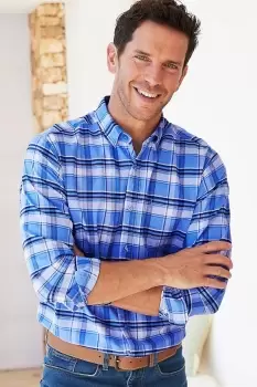 image of Long Sleeve Patterned Oxford Shirt