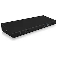 image of IcyBox USB Type-C Docking Station with Triple Video Output - Black (IB-DK2244AC)