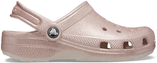 Image of Crocs Kids Toddler Classic Glitter Clogs Quartz Glitter C10