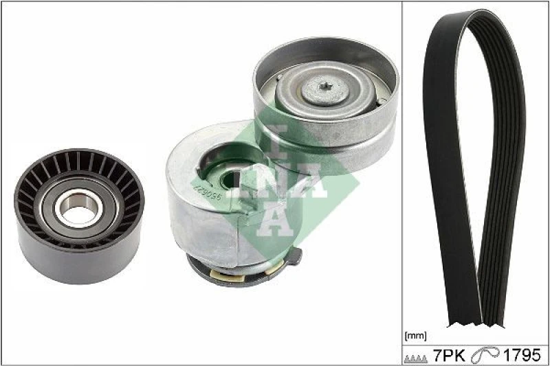 Image of V-Ribbed Belt Set INA 529 0412 10