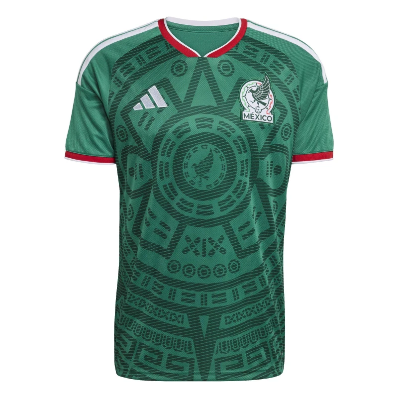 Image of adidas Mexico Home Shirt World Cup 2026 Mens Green/White male L