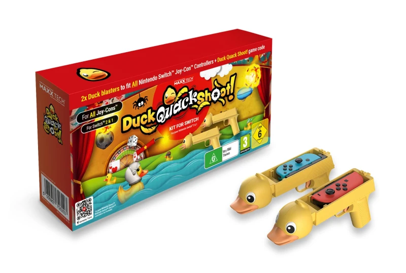 Image of Contact Sales Duckl Quack Shoot! Kit for Nintendo Switch 1+2 NS2 unisex Mint