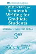 Image of commentary for academic writing for graduate students 3rd ed essential task