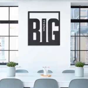 Image of Big Think Black Decorative Metal Wall Accessory