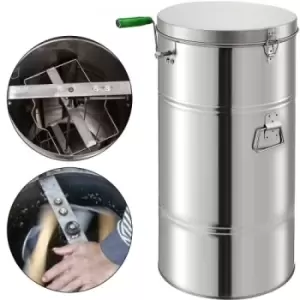 VEVOR 2 Frame Manual Honey Extractor Stainless Steel Bee Extractor Stainless Steel Honeycomb Spinner Crank Beekeeping Equipment Suitable for Hobbyist