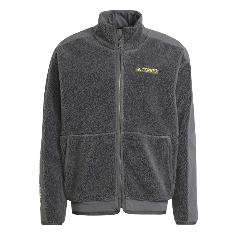 Image of adidas Mens Full Zip Fleece Grey male XL