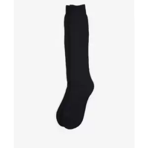 Image of Barbour Wellington Knee Socks - Black